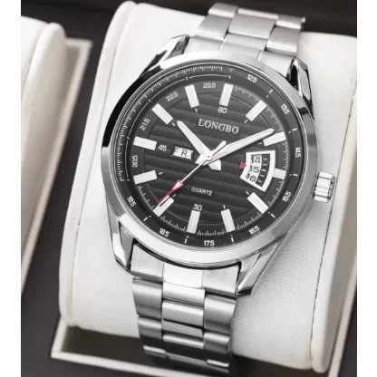 LONGBO Men’s Watch LB83089 WITH DATE AND DAY WATER PROOF AND 1 YEAR WARRANTY