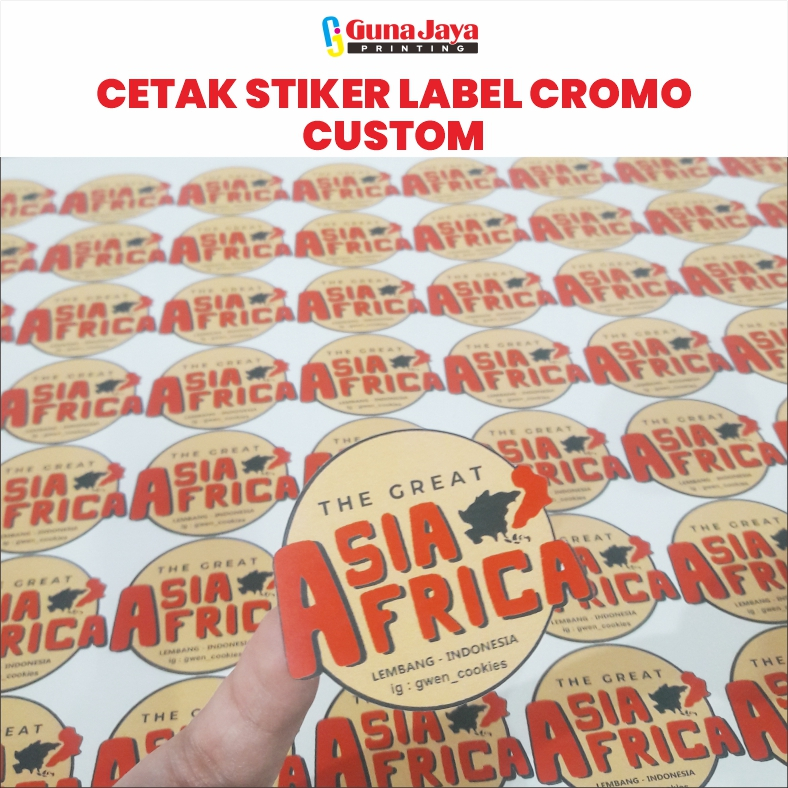 

CETAK STIKER CROMO / LABEL BULAT LABEL NAMA LABEL MAKANAN TOPLES KEMASAN BOTOL MINUMAN CUSTOM KROMO