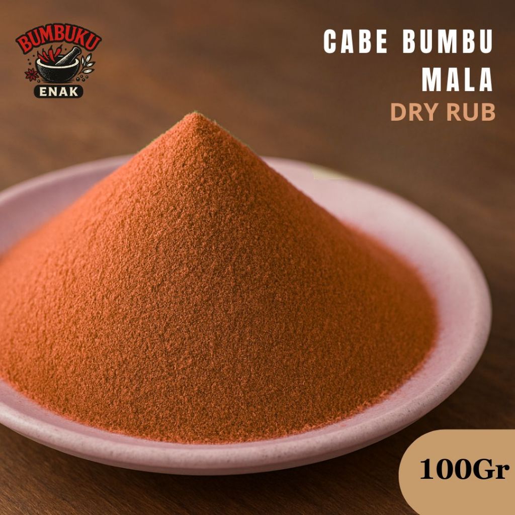 

Bumbu Tabur Cabe Mala Non-MSG 100gr | Dry Rub Pedas Rempah Sehat Tanpa MSG, Lezat & Aromatik