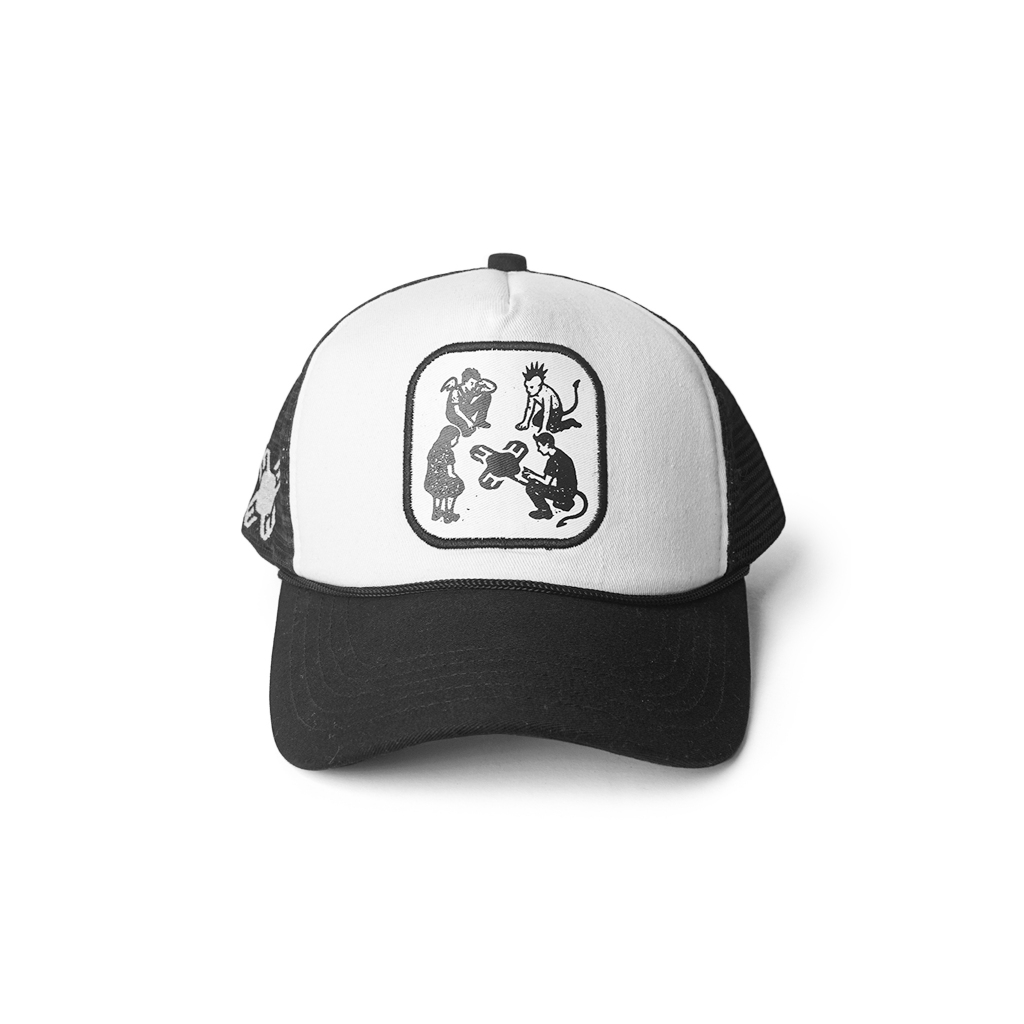 Microzide Hat - Sect Black Trucker Hat - Unisex