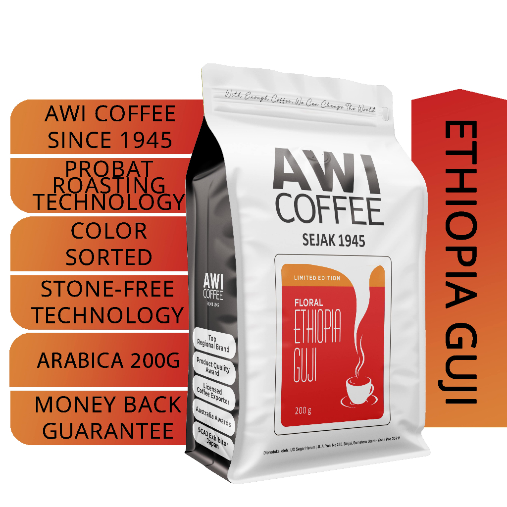 

New Produk ! Awi Coffee Ethiopia Guji 200gr | V60 | Espresso | Americano | Manual Brew | Cold Brew