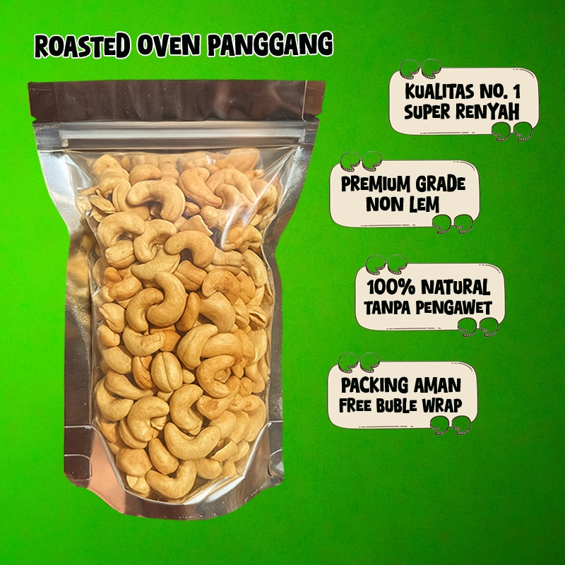 

100 Gram Kacang Mete Panggang Roasted Mix Nuts Almond Oven Matang Mede Goreng Mente Pedas Manis