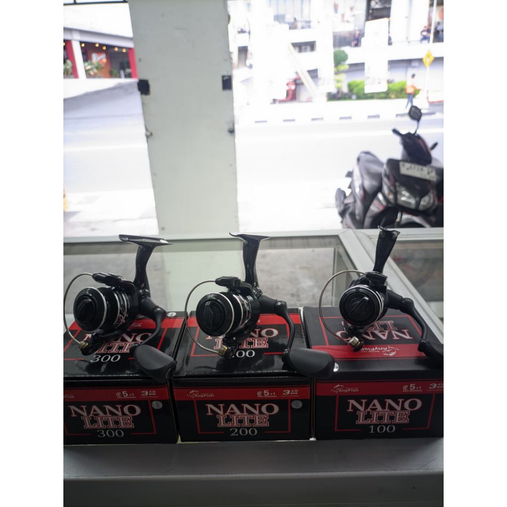 Reel mini Anyfish nano lite 100 | 200 | 300 Reel pancing murah berkualitas