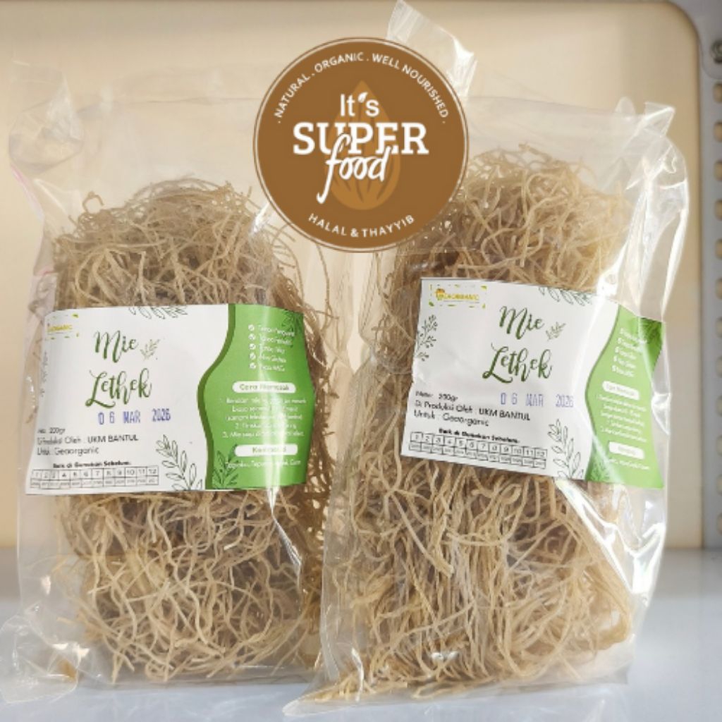 

Gea Organic | Mie Lethek | Mie Gluten Free | Asli Bantul Berat 200 gram