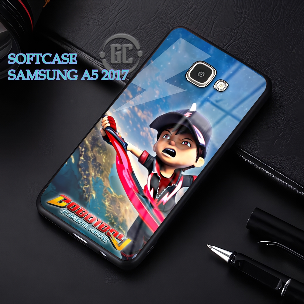 [KN16]  Case Glossy Case | SAMSUNG A5 2017| CASE KEKINIAN LUCU |  Casing Hp Kilau Motif BOBOIBOY