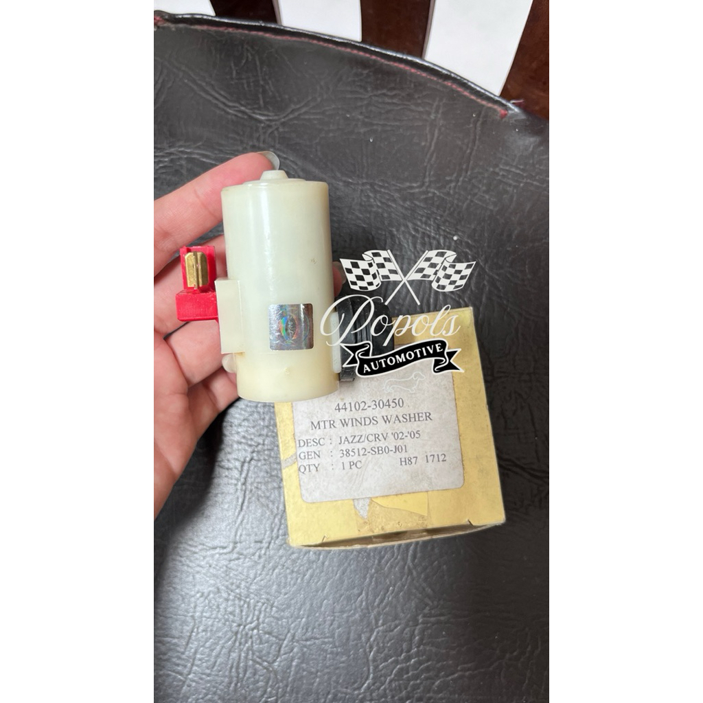 MOTOR WASHER PUMP POMPA AIR WIPER KACA SEMUA HONDA TAHUN 2002-2005 JAZZ CRV DYNAMO SEMPROTAN WATER D