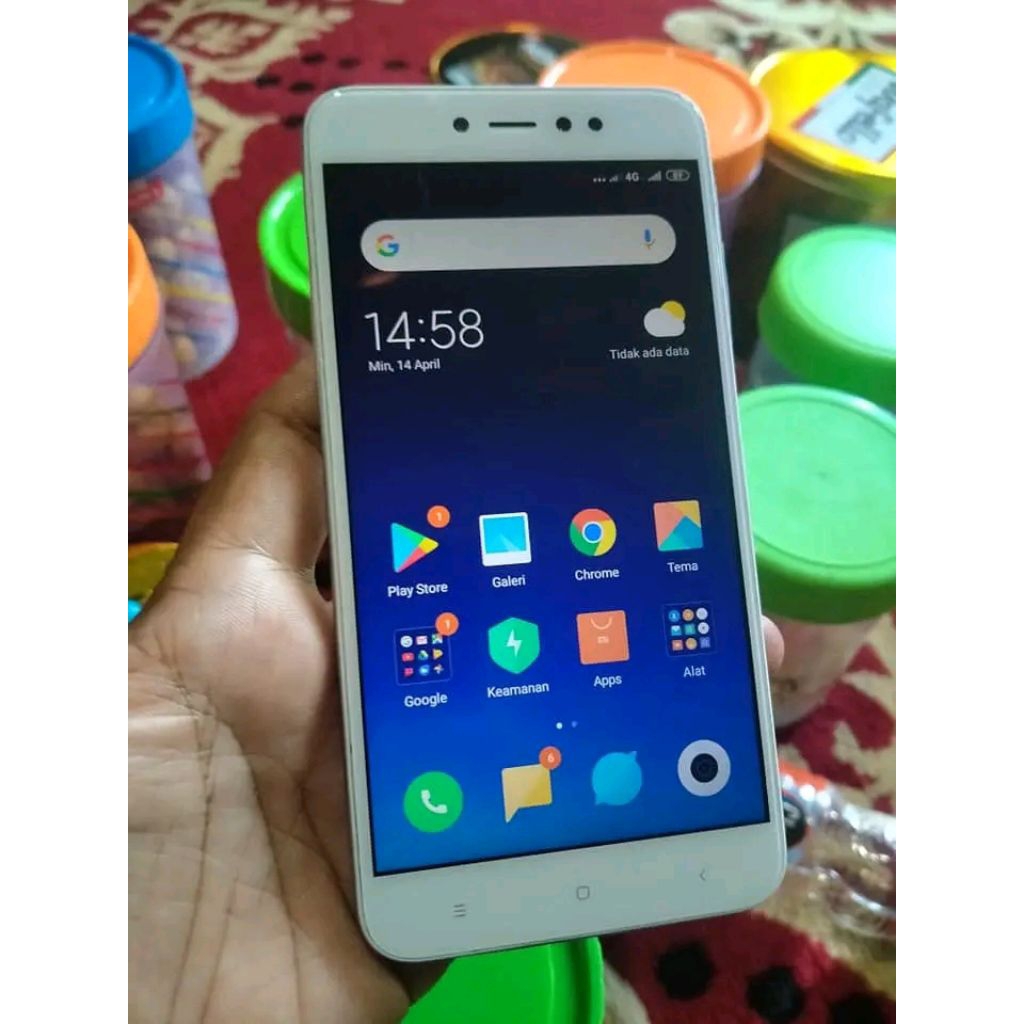 REDMI NOTE 5a , ANDROID SECOND KELENGKAPAN HP DAN CARGER DUAL SIM