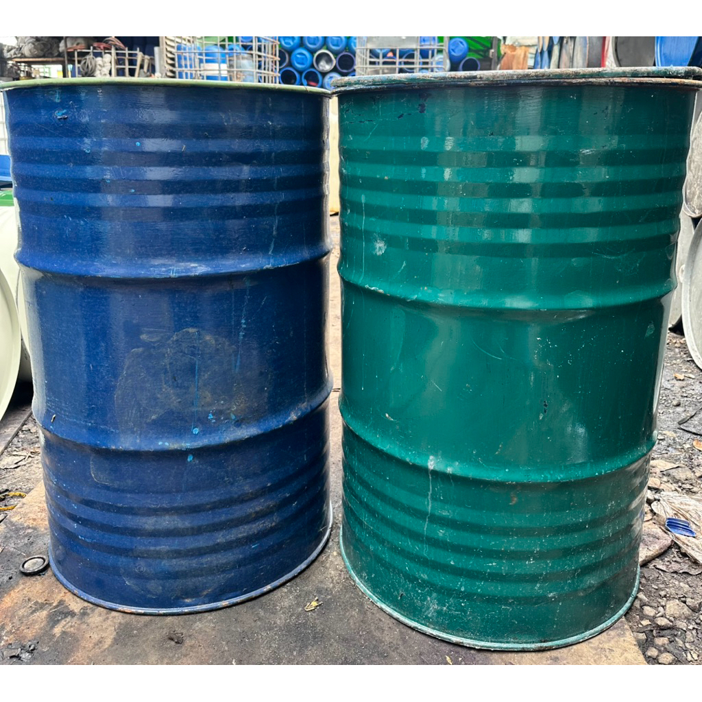 drum besi / tong besi kapasitas 200 liter TL (tutup lebar ) bekas