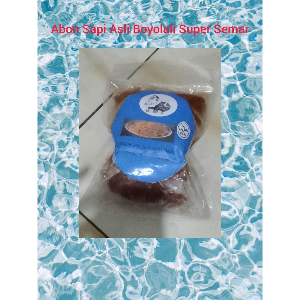 

Abon Sapi Asli Boyolali Super Cap Semar 250gram Manis