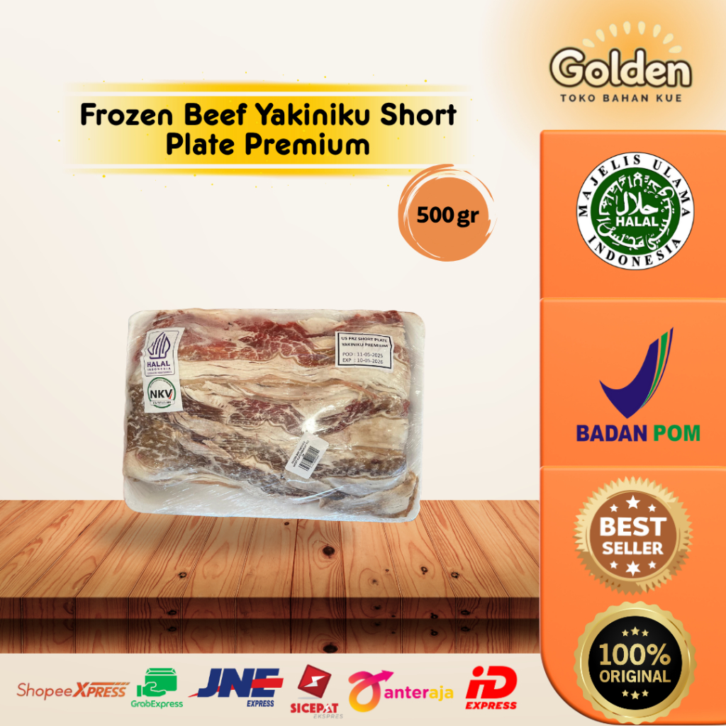 

Frozen Beef Yakiniku Short Plate Premium 500gr