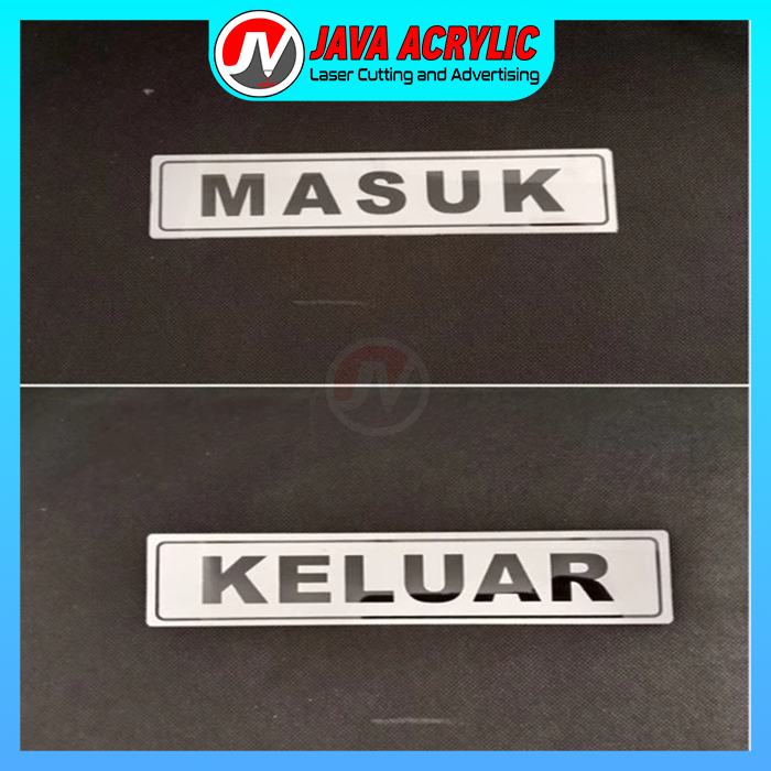 

Sign Board Pintu / Sign Board Masuk dan Keluar / Sign label 20cm x 5cm