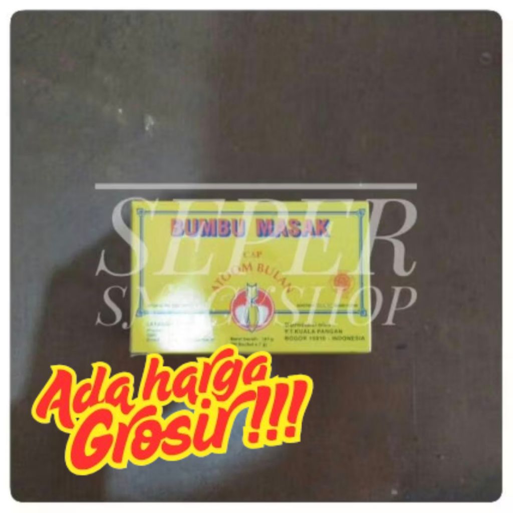 

BUMBU TABUR INSTANT / BUMBU MASAK / BUMBU MASAKAN / BUMBU PENYEDAP RASA MEREK ATOOM BULAN PAK