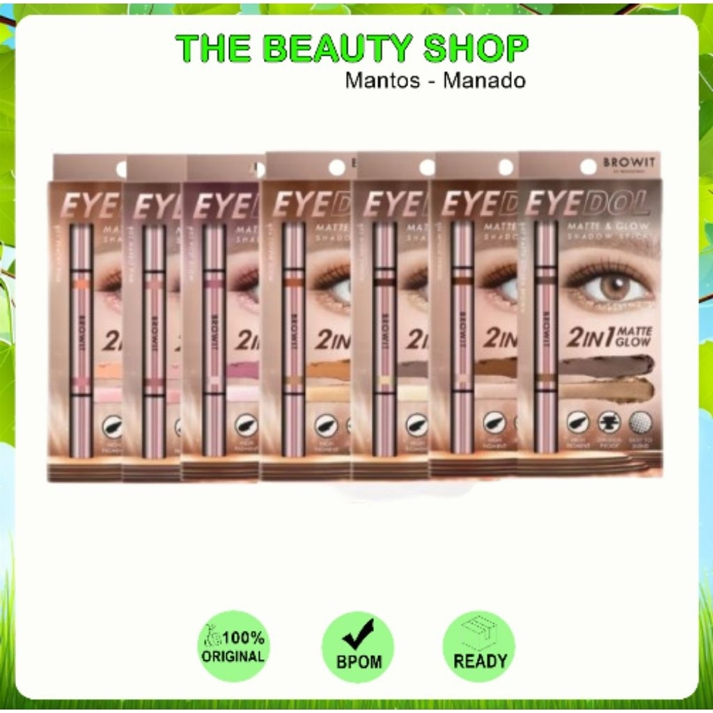 Manado Browit Eyedol Matte & Glow Eyeshadow Stick
