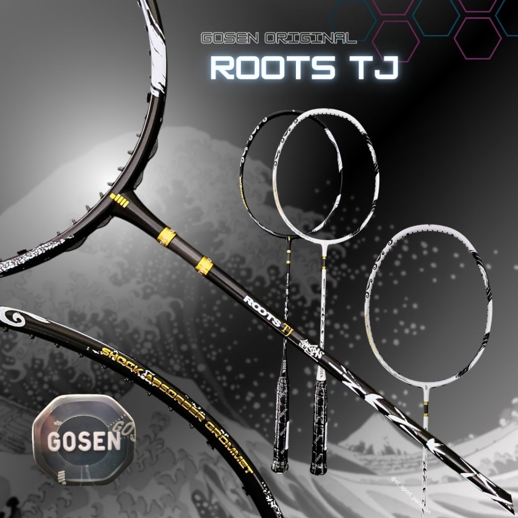 RAKET BADMINTON GOSEN ROOTS TJ FREE TAS SERUT GOSEN 100% ORIGINAL PRODUK