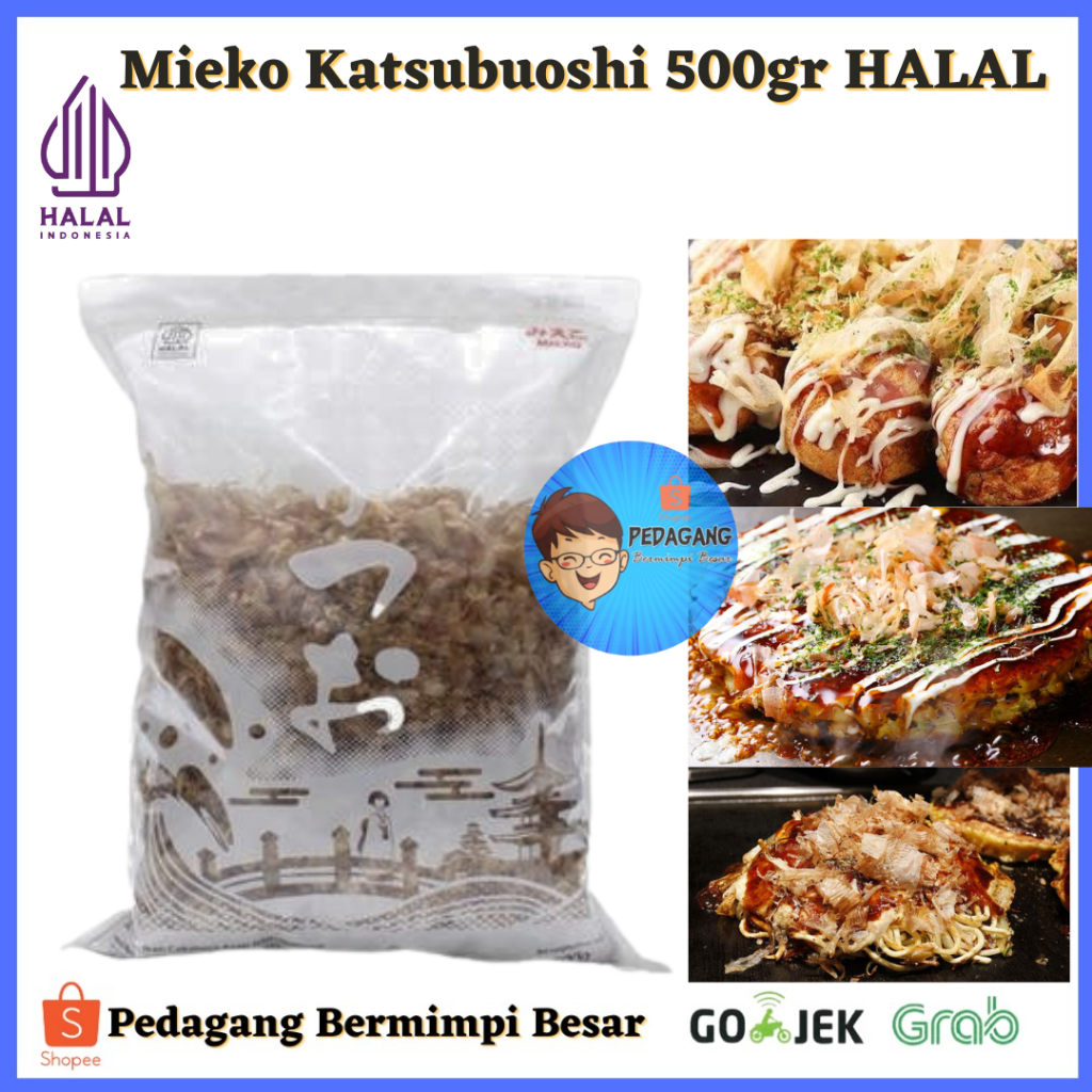 

Mieko Katsubuoshi 500gr HALAL/ Katsubushi 500gr Premium Quality/ Katsubushi Serut 500g/ Katsuobushi