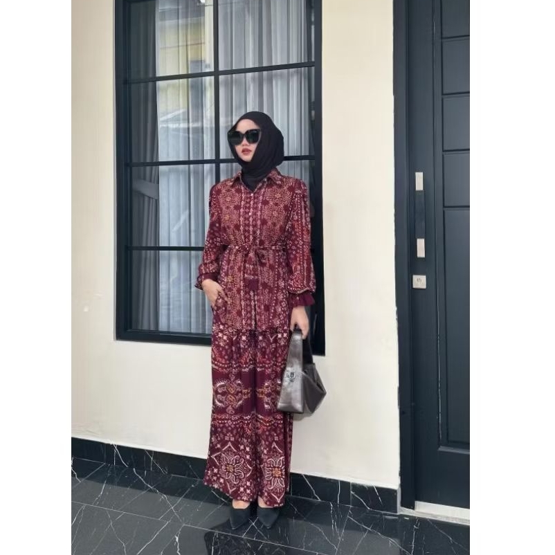 BAJUMI CLOTHING | NAFSIAH SETELAN RAYON SUPER WANITA