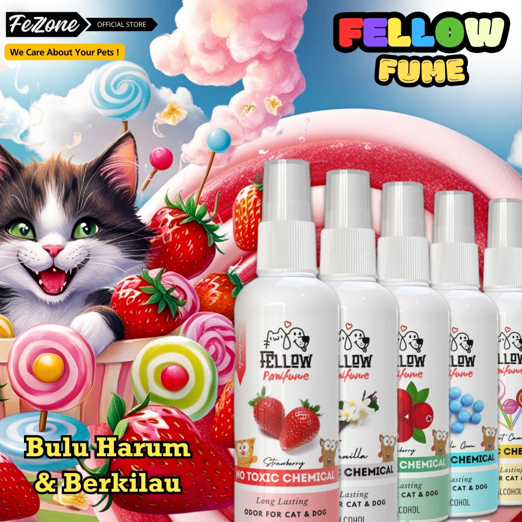 Parfum Anabul Parfum Kucing Premium Parfum Kucing Non Alcohol KIYOPAWFUME FEZONE