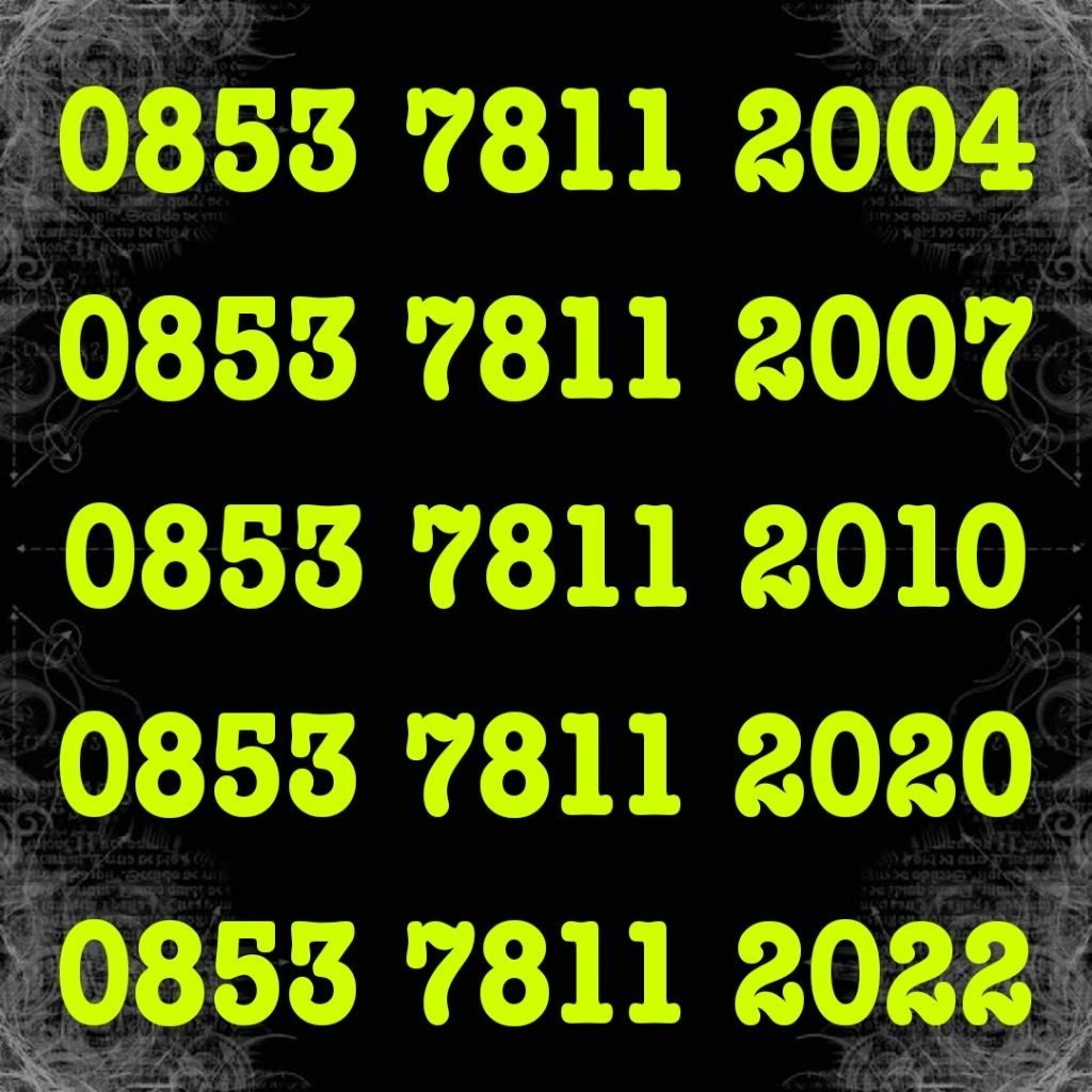 NO CANTIK TELKOMSEL AS 853 SERI TAHUN