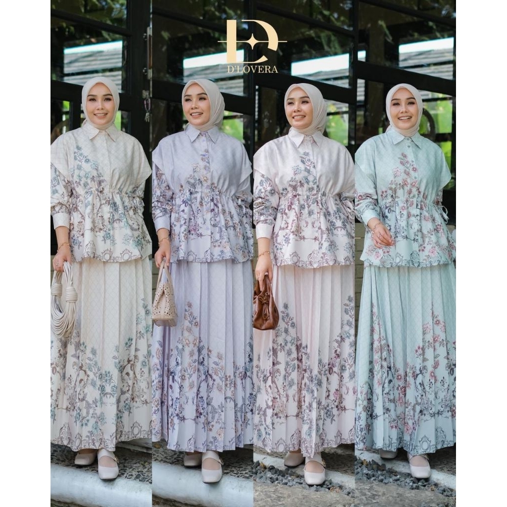 READY SIAP KIRIM BISA COD (TERLARIS) GAMIS ONE SET ORIGINAL DLOVERA PREMIUM TERBARU