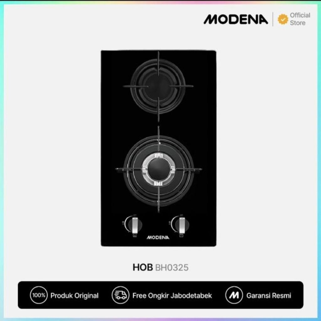 Promo Termurah Kompor Tanam Gas Modena BH 0325 /2 tungku
