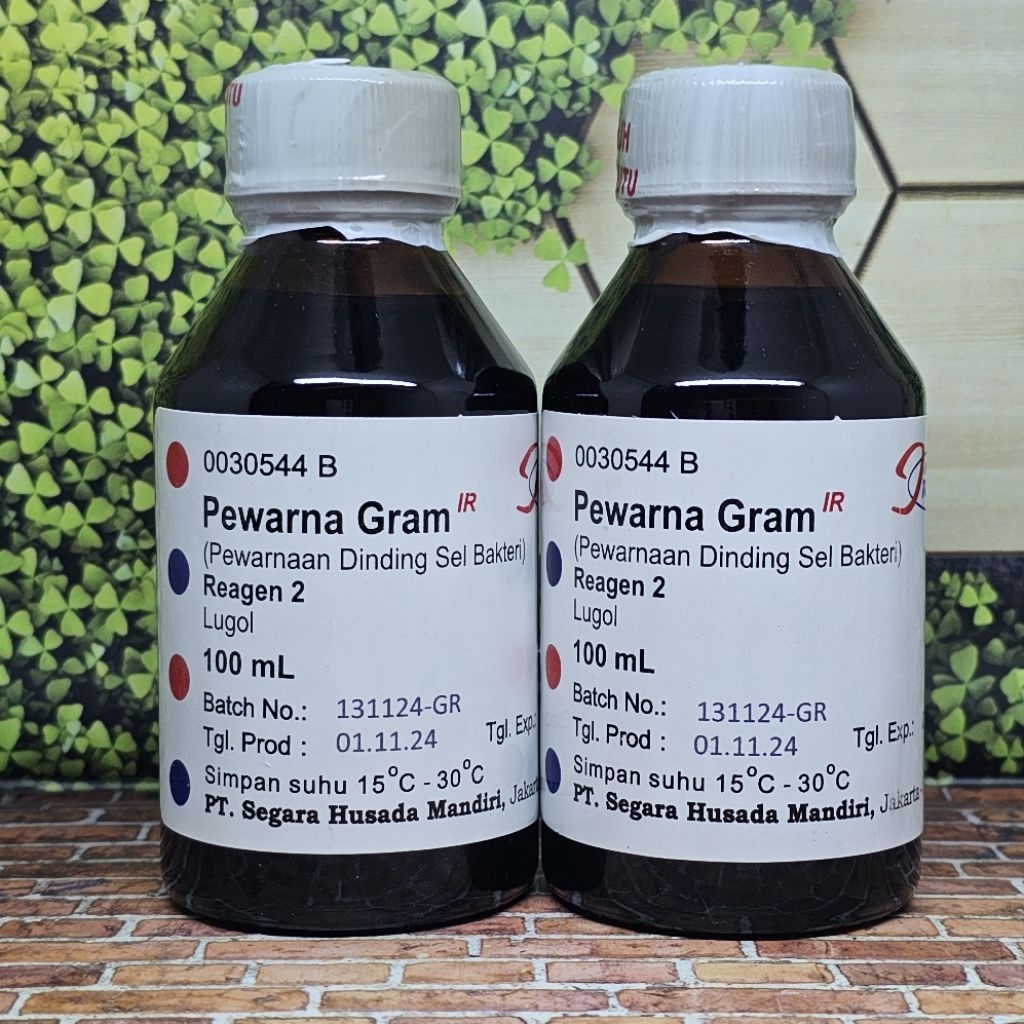 Larutan Lugol Pewarna GRAM 100mL IndoReagen Reagensia 2