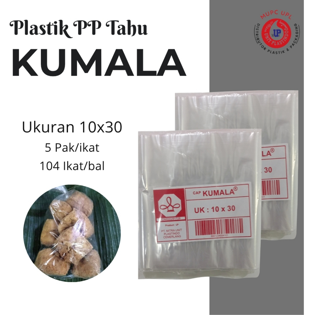 Plastik PP Tahu Kumala/ Plastik tahu uk 15x35/plastik kerupuk
