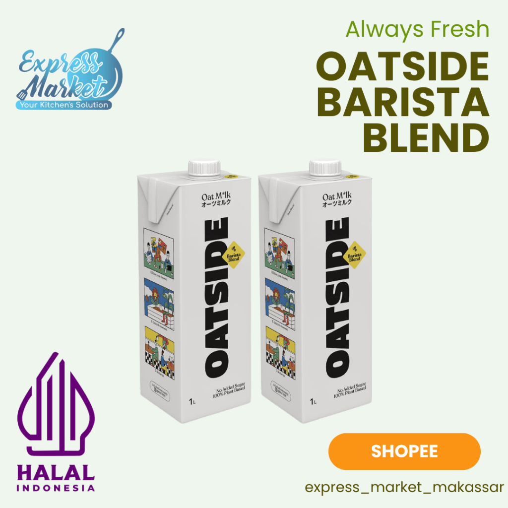

Oatside Oat Milk Barista Blend 1L