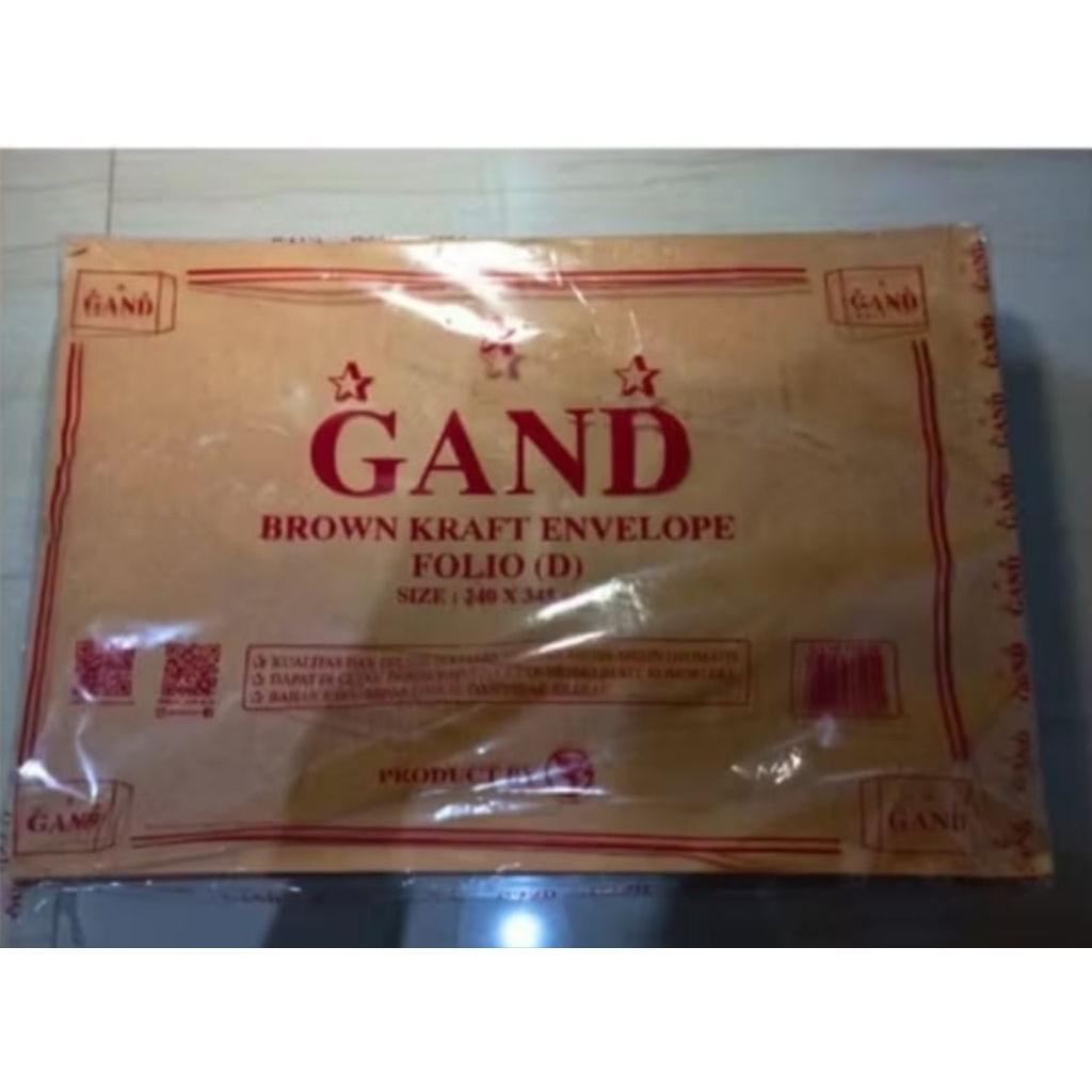

Amplop coklat folio isi 100 lembar ( 24 x 34,5 cm )