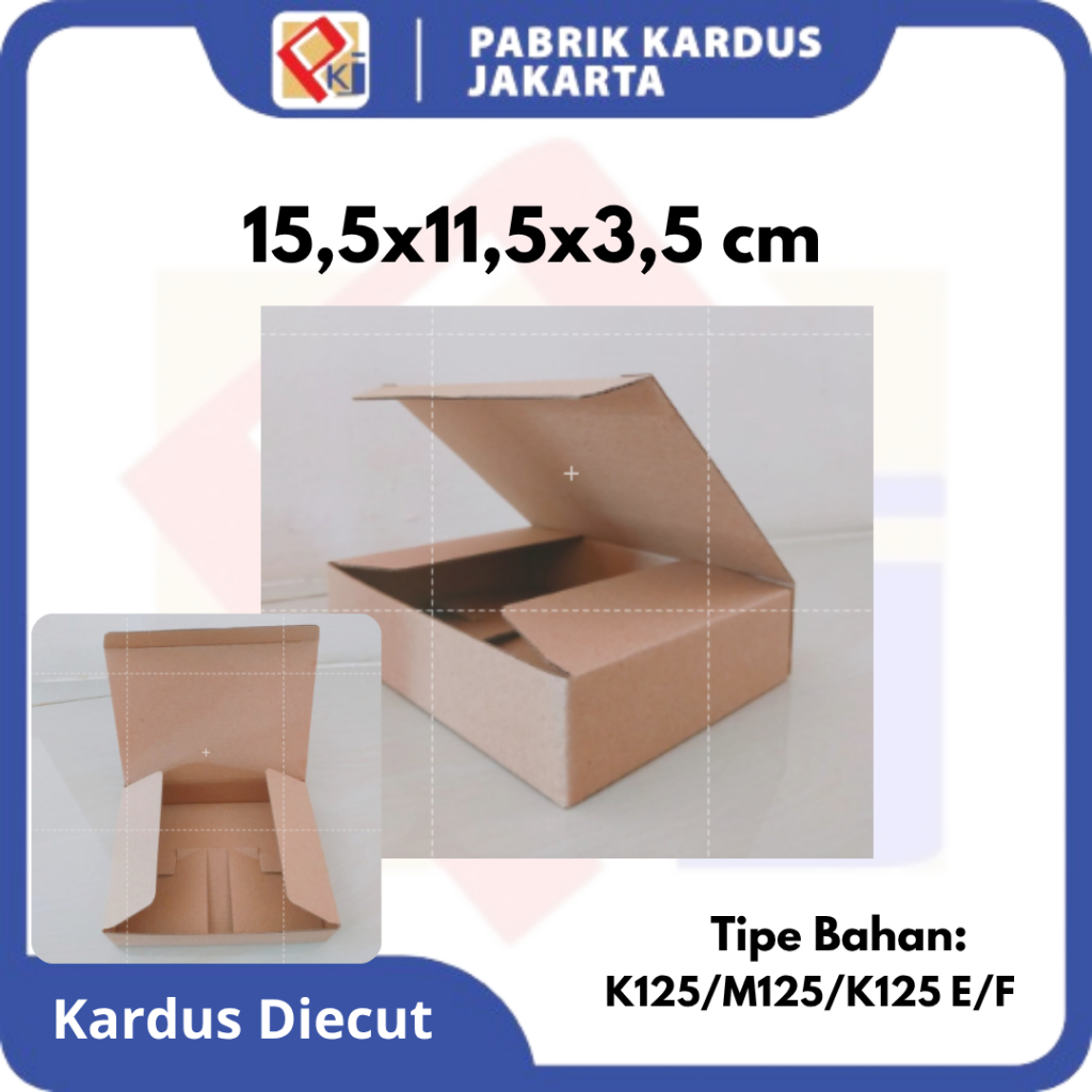 

Box Diecut Polos Uk 15,5x11,5x3,5 cm / Box Aksesoris / Box Hp / Kardus Skincare