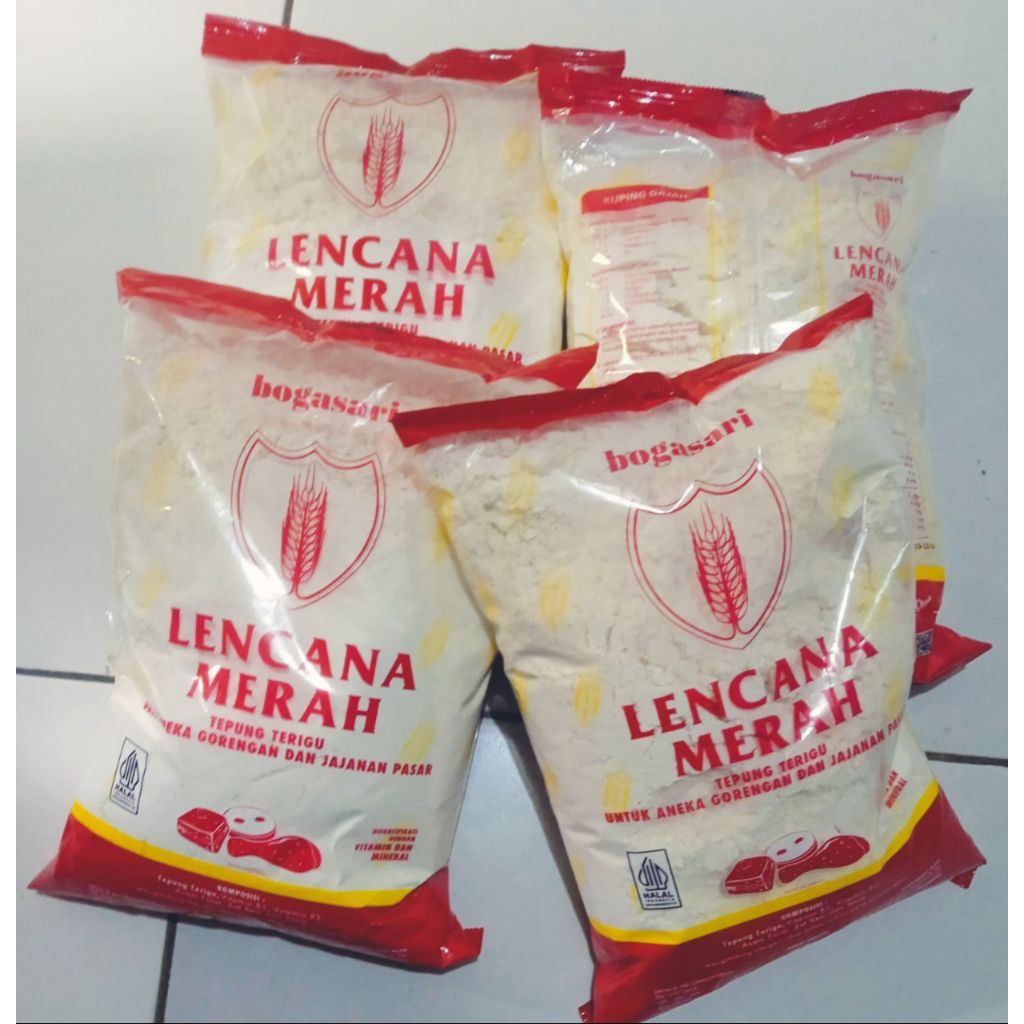 

TEPUNG TERIGU LENCANA MERAH KEMASAN 1 KG