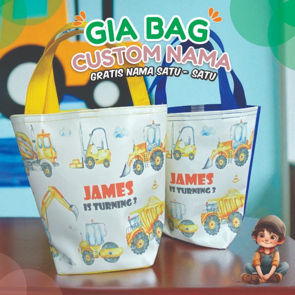 

Souvenir Ultah Anak Murah – Tote Bag Custom Nama – Tas Ulang Tahun Kekinian