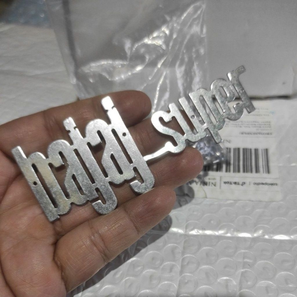 Vespa original emblem Bajaj Super Allumunium