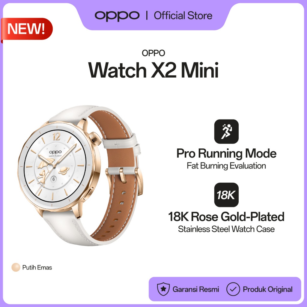 OPPO Watch X2 Mini [Mind-Body Evaluation, Up to 7-Day Battery Life, VOOC Flash Charging, IP68 Water 