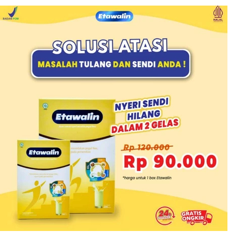 

READY Kemasan 2 Box Susu Kambing Etawalin Membantu Atasi Permasalahan Tulang Dan Sendi - Isi 200 Gram