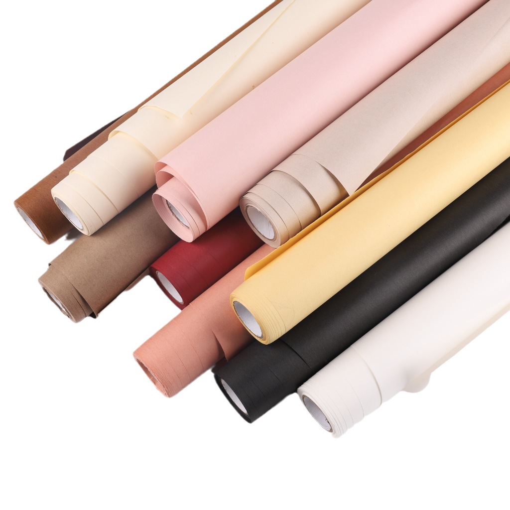 

1 Roll Kertas Buket Bunga Polos Solid Color Doff Paper Flower R20