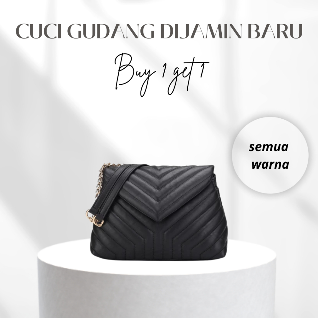 [Buy 1 Get 1] Tas Selempang wanita Sling Bag Tas Bahu Wanita Everest Premium Import #204