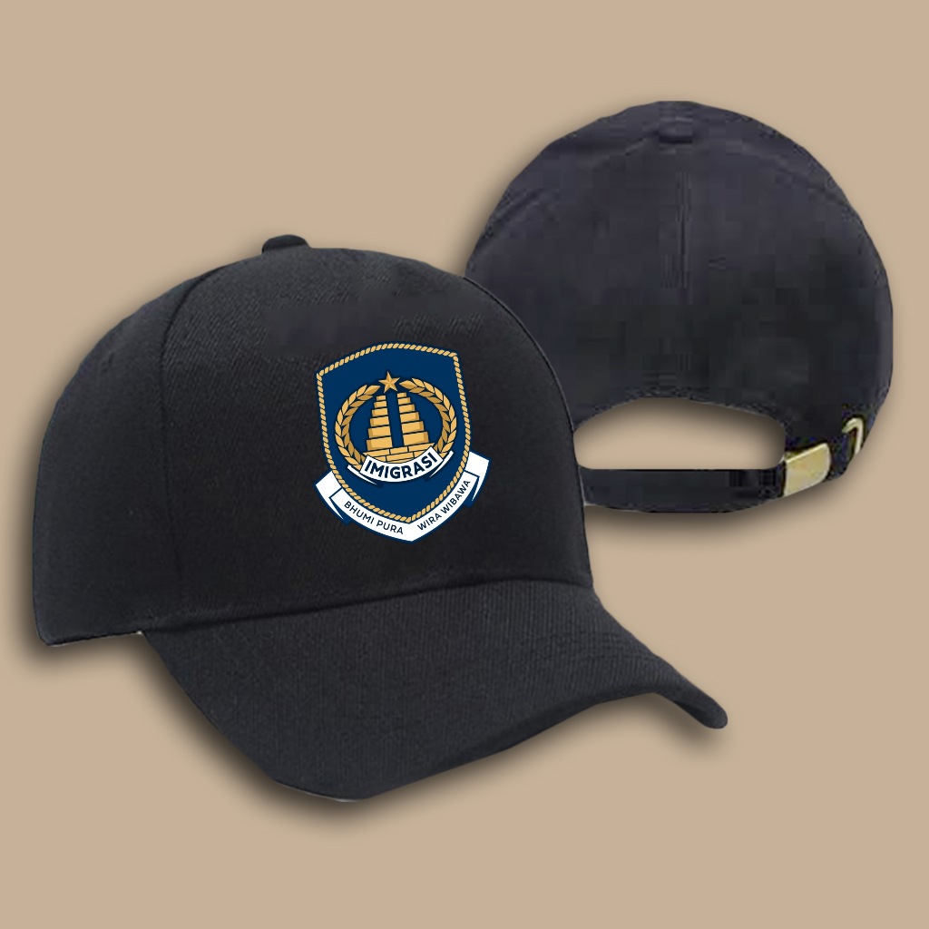 TOPI CUSTOM SABLON IMIGRASI - TOPI DEWASA - TOPI KEREN KOMUNITAS - TOPI POLOS KEREN