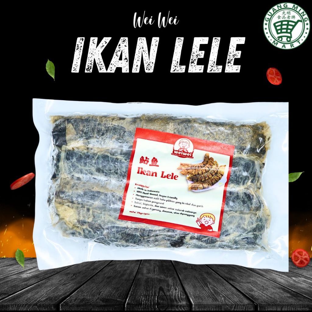 

Wei Wei Ikan Lele 300gr isi 4pcs Plant-Based, Vegan Friendly