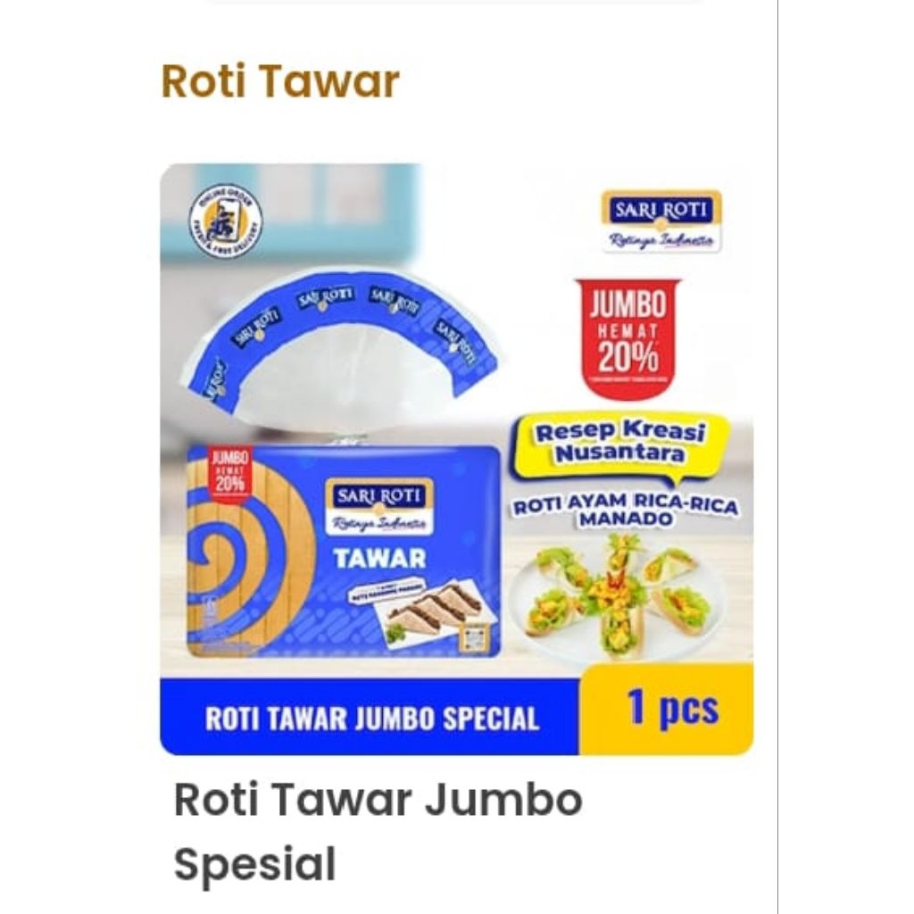

ROTI TAWAR SPESIAL JUMBO