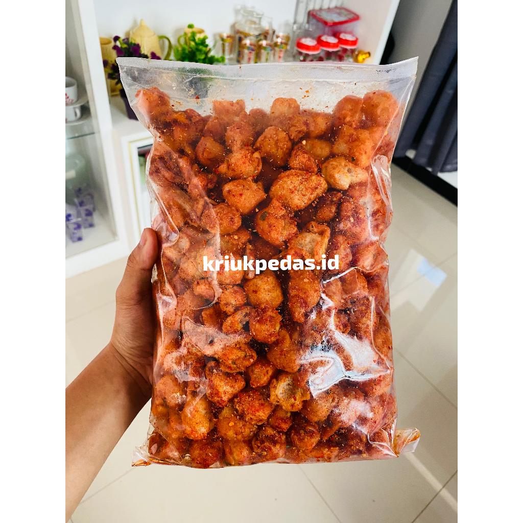 

siomay/somay mini kering pedas daun jeruk 1kg 250gr 500gr 100gr