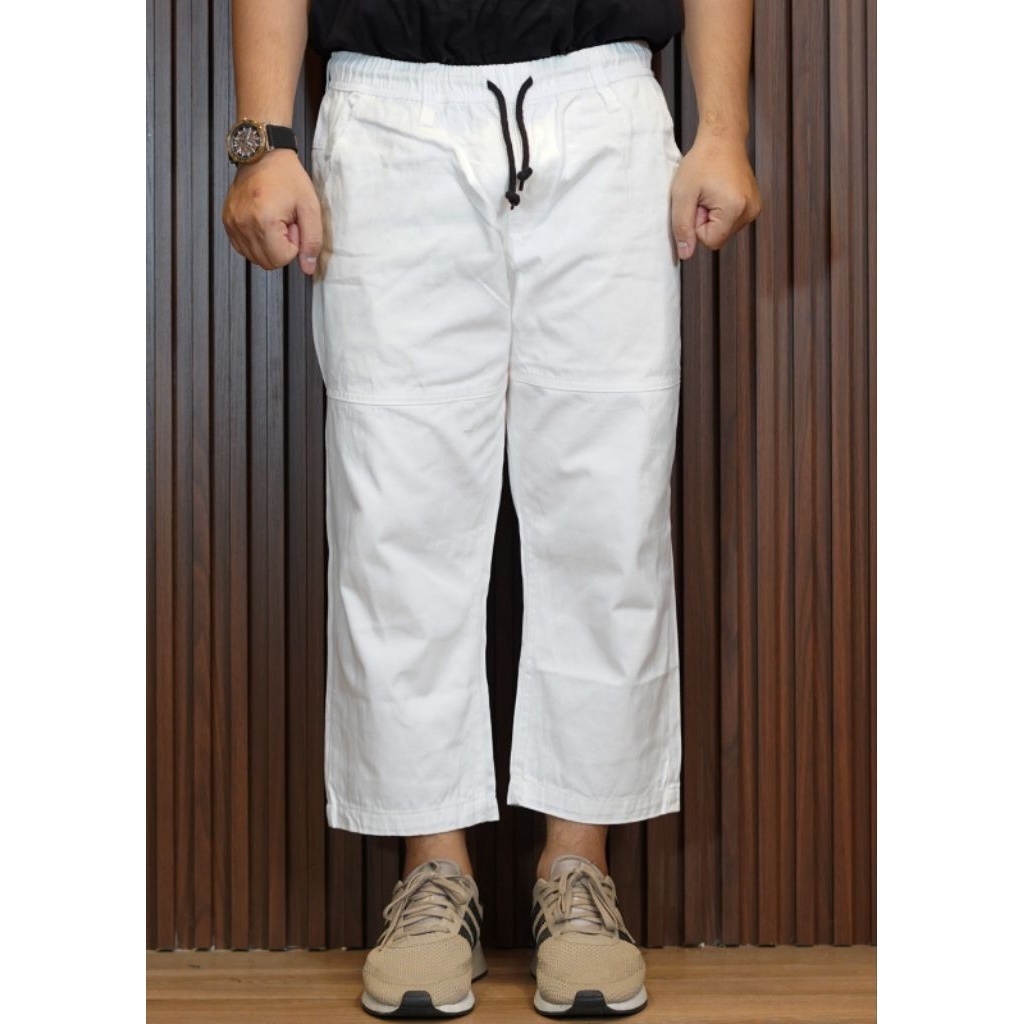 AL AMWA PREMIUM ZUHAIR Celana sirwal putih umroh polos sirwal denim kantor pria