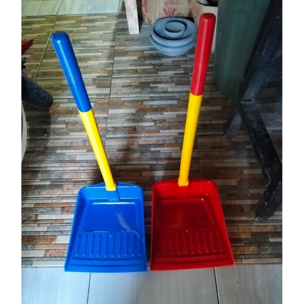 Pengki Apollo / Cikrak sampah gagang plastik/ Serok sampah super tebal harga murah