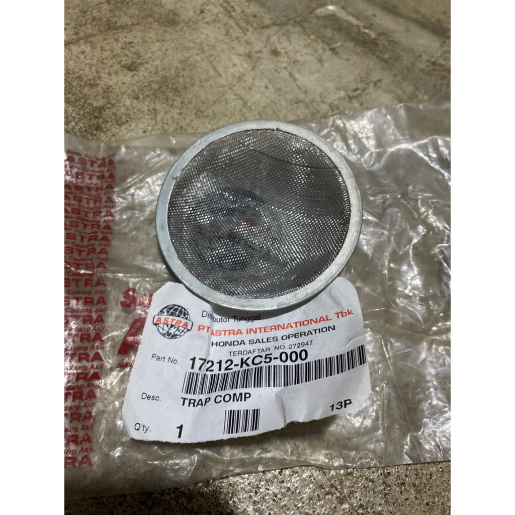 17212KC5000 17212-KC5-000 TRAP COMP FLAME PLAT RAM SARINGAN BESI FILTER BESI FILTER UDARA HONDA GL M