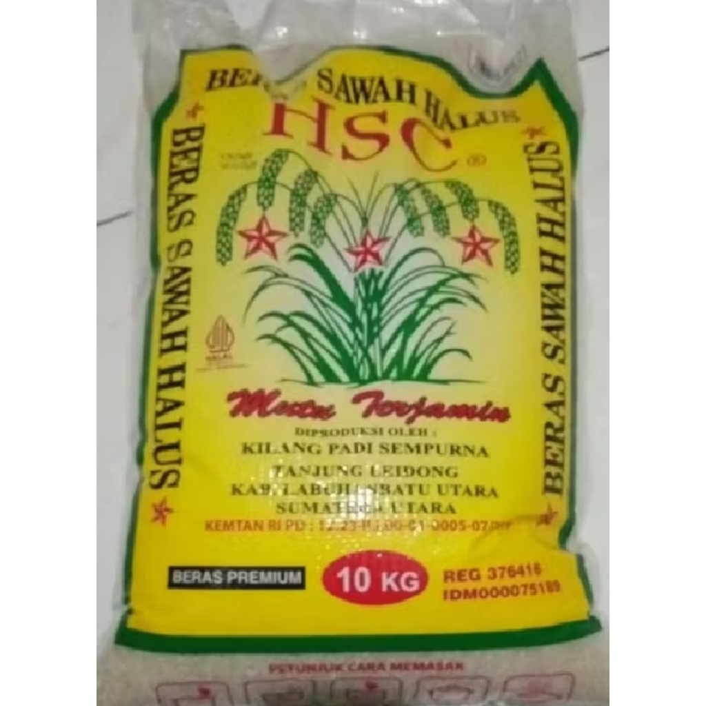 

Beras HSC Sawah halus @10kg / Beras HSC 10kg