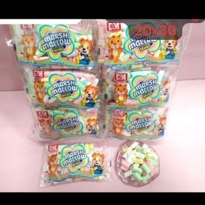 

Permen marshmallow mini isi 30pcs