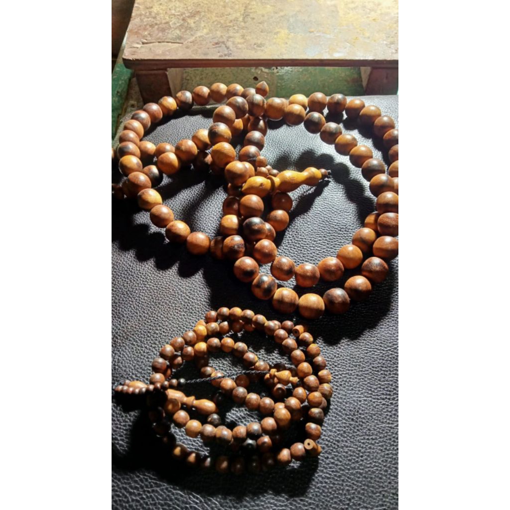 Tasbih Kayu Ulin Manang / Timbul Ukuran 20mm Asli Martapura Kalimantan Selatan