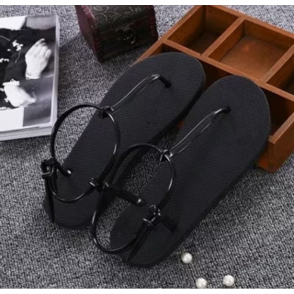 Sandal Wanita Jepit Tali Belakang Terbaru