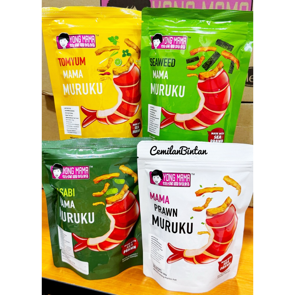 

CemilanBintan ( Kerupuk Young Mama Maruku Prawn 50gr aneka Rasa)