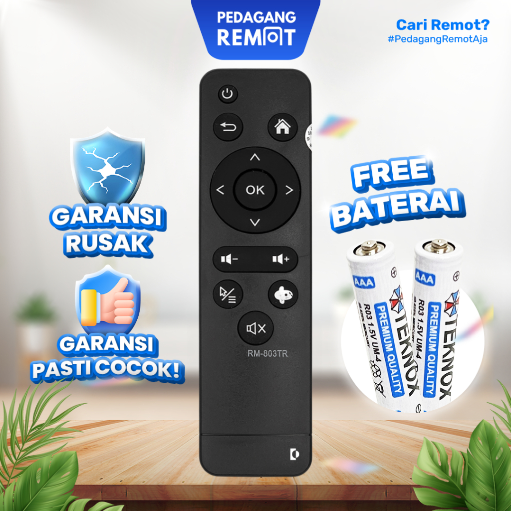 Remot Remote STB XL Home Akari AX512 / Remote Set Top Box Android TV BOX Indibox AX117 RCA-117