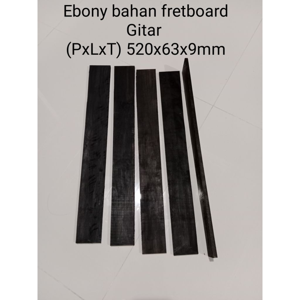 Ebony bahan fretboard gitar